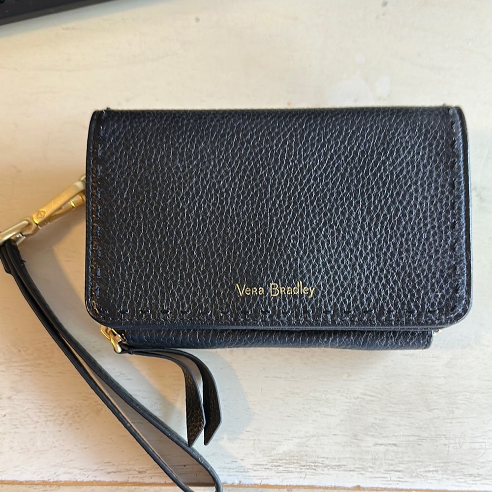 Vera Bradley Black Wristlet Wallet